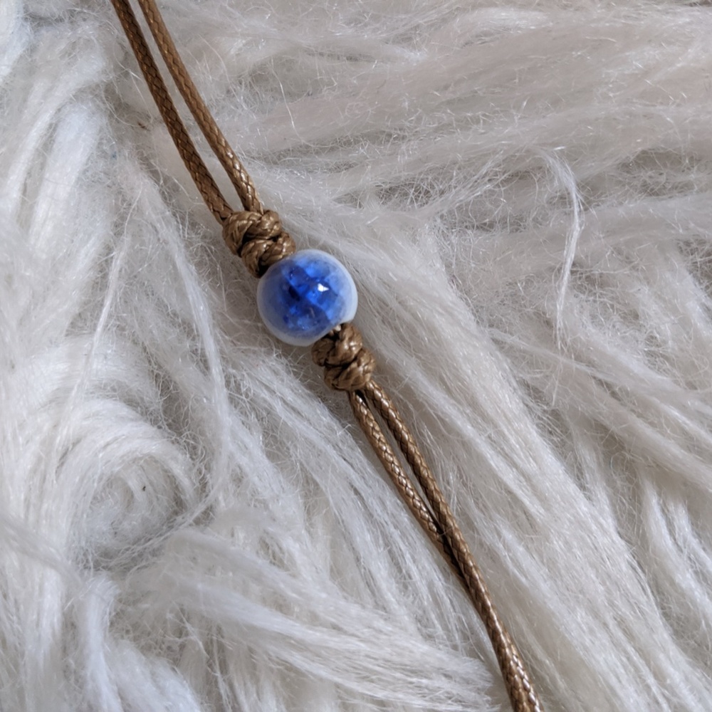 Turquoise blue stone bracelet